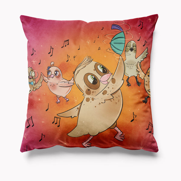 Seagulls Got To Dance Velvet Cushion Dance Kitsch Republic