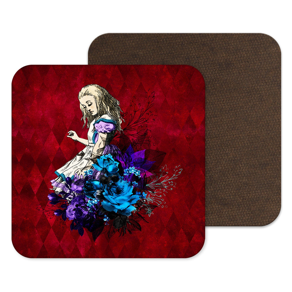 Alice in Wonderland Gift, Alice Decor, Wonderland Gifts, Dark Red and Purple Decor