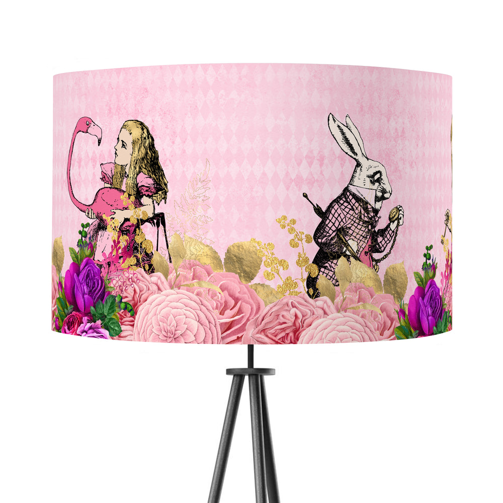 Alice in Wonderland Lampshade - Pink