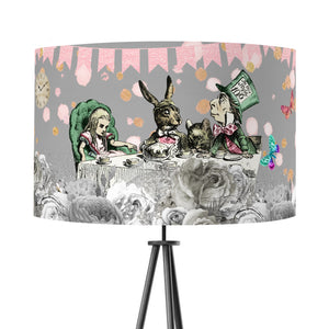 Alice in Wonderland Lampshade - Grey