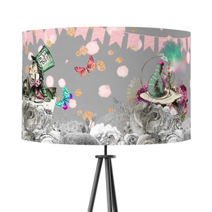 Alice in Wonderland Lampshade - Grey