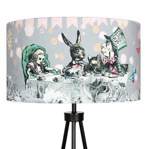 Alice in Wonderland Lampshade - Grey