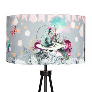 Alice in Wonderland Lampshade - Grey