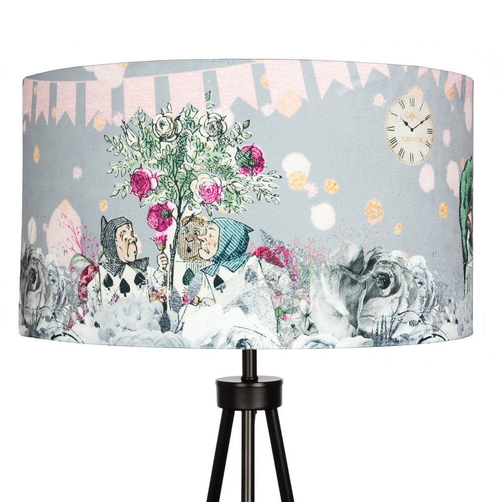 Alice in Wonderland Lampshade - Grey