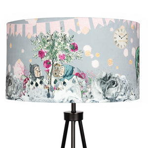 Alice in Wonderland Lampshade - Grey