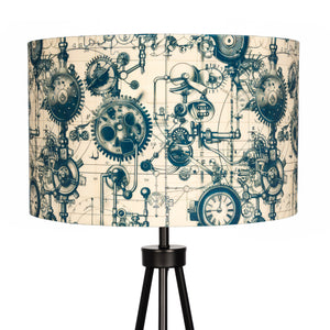 Steampunk Mechanical Velvet Lampshade