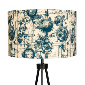 Steampunk Mechanical Velvet Lampshade