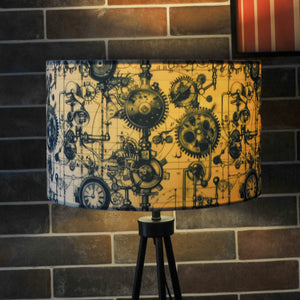 Steampunk Mechanical Velvet Lampshade