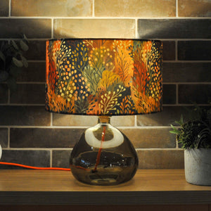 Autumn Leaves Trees Velvet Lampshade