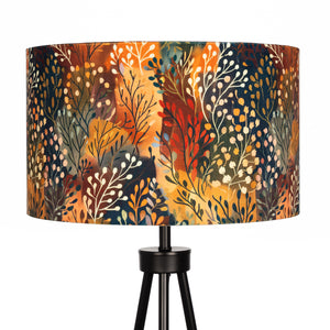 Autumn Leaves Trees Velvet Lampshade