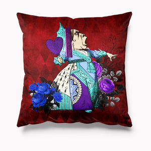 Outdoor Garden Cushion - Alice in Wonderland - Dark Alice - Queen