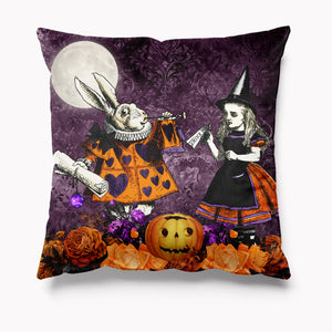 Outdoor Garden Cushion - Alice in Wonderland - Halloween Full Moon