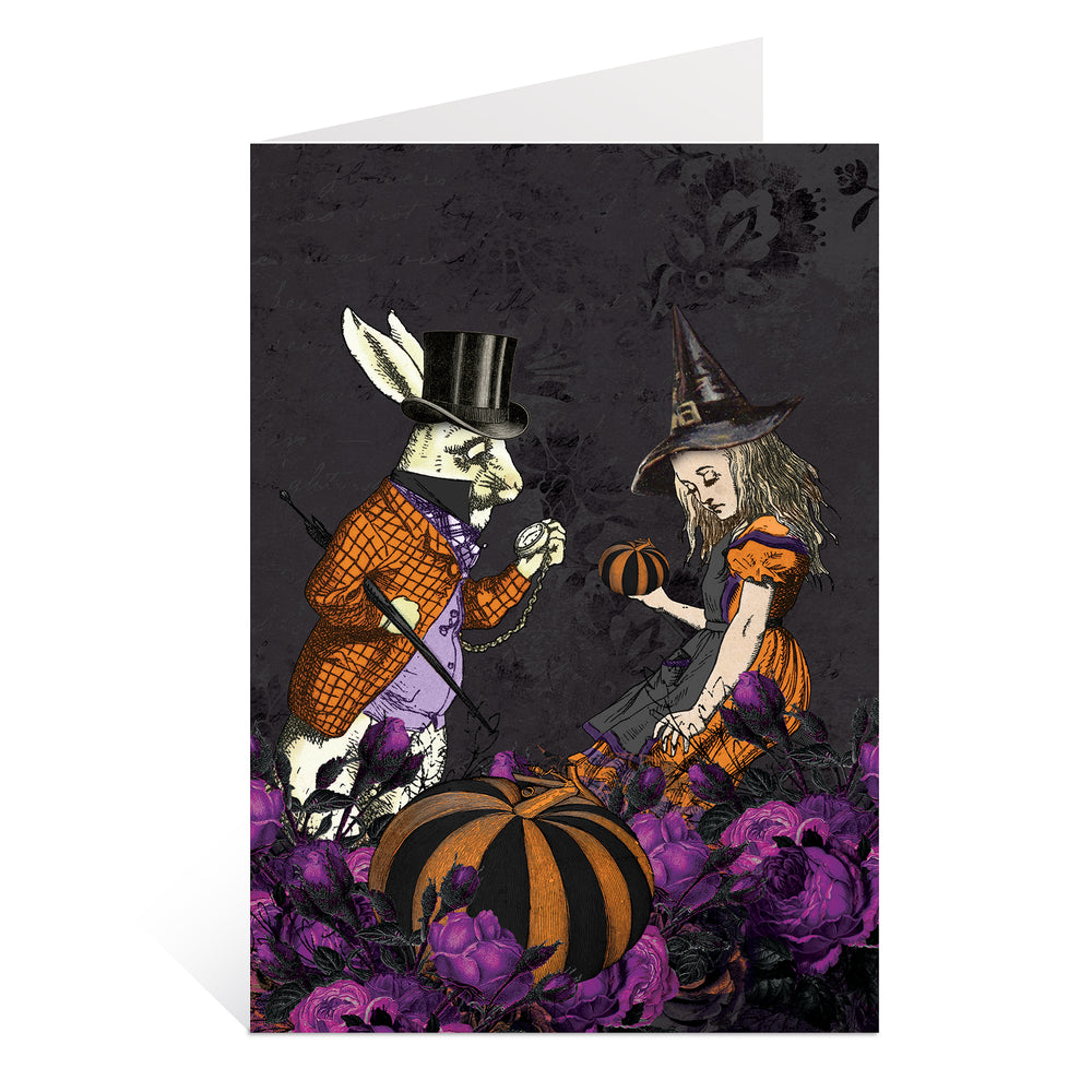 Alice in Wonderland Halloween Greetings Card