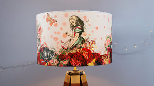 *OVERSTOCK* Alice in Wonderland Red Burgundy 30cm Lampshade - Table/Floor Lamp