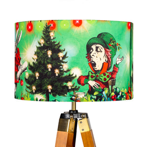 Alice in Wonderland Christmas Lampshade - Green