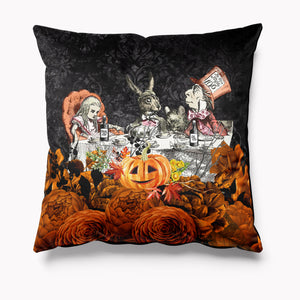 Outdoor Garden Cushion - Alice in Wonderland - Halloween Tea Party