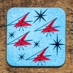 Mid Century Modern 1950s Style Coaster - Perfect for Mid Century Coffee Tables
