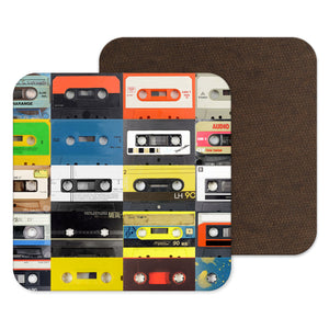 Retro 80s Cassette Music Coaster