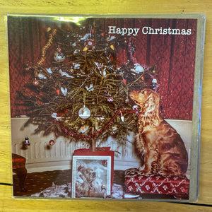 Retro Christmas Greetings Card - Doggy Christmas