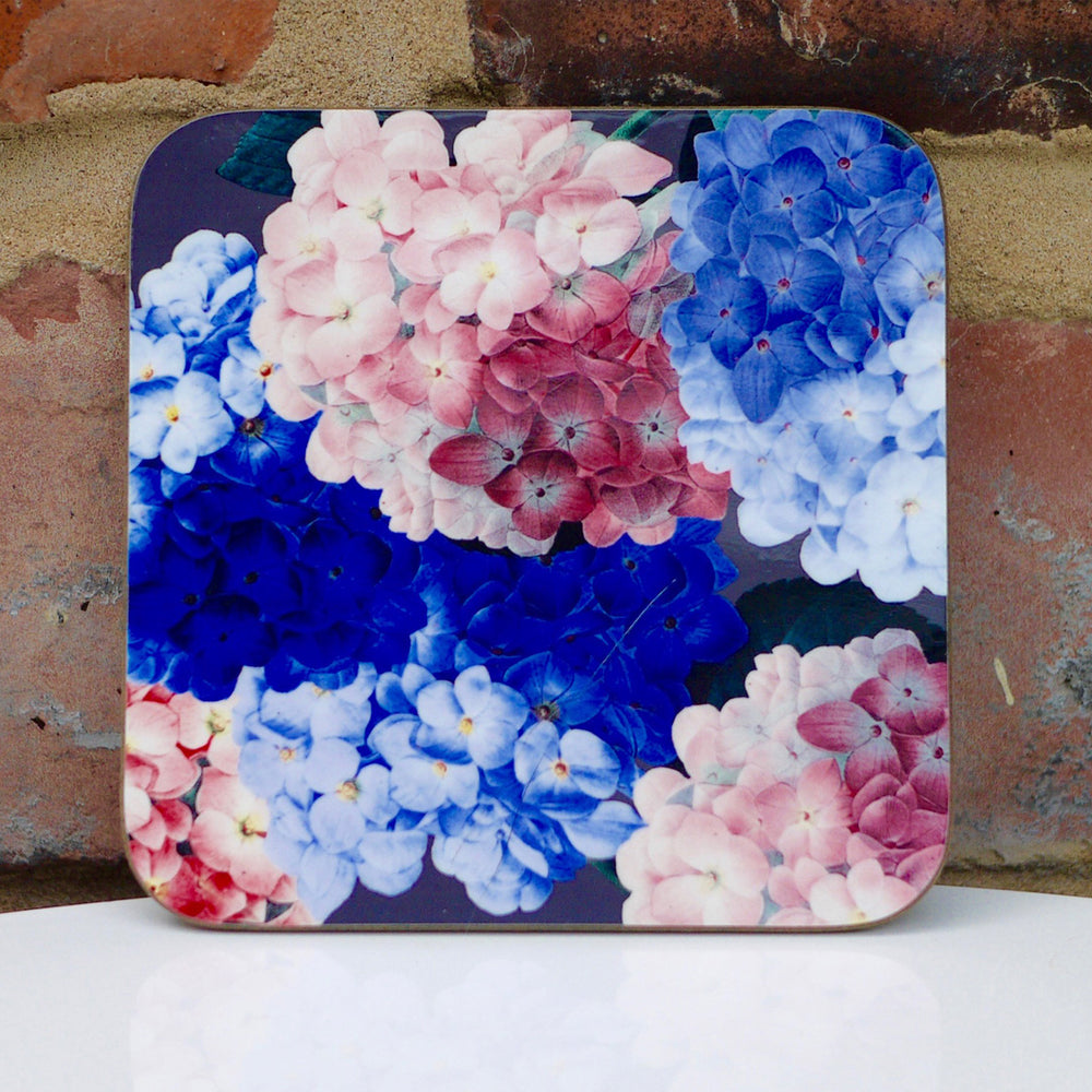 Hydragena Floral Coaster - in purple, blue and pink