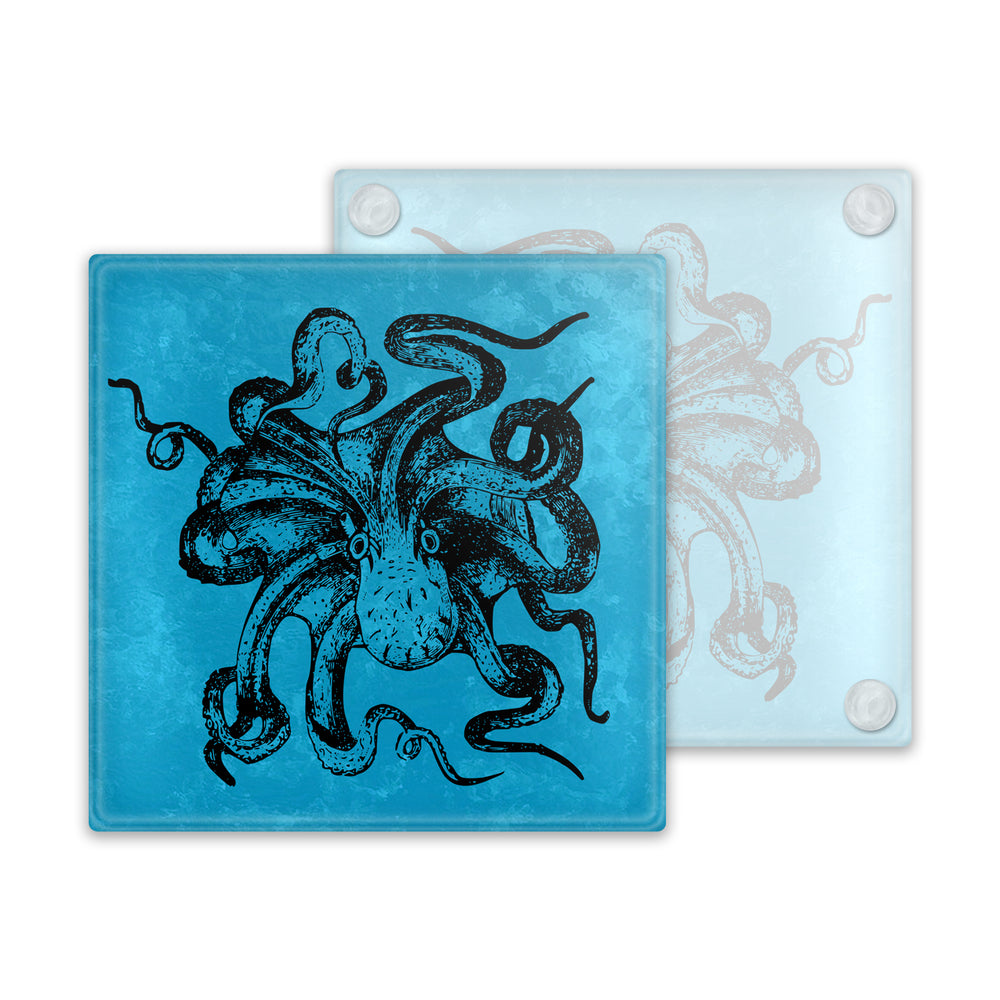 *Overstock* Kraken Octopus Glass Coaster
