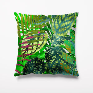 
            
                Load image into Gallery viewer, SALE*  Tropical Leaves Velvet Cushion
            
        