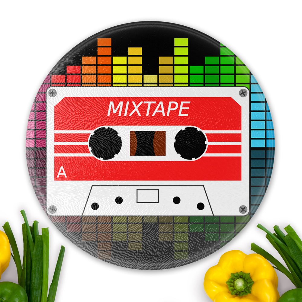 
            
                Load image into Gallery viewer, Mixtape Cassette Worktop Saver - Chopping Board - Placemat
            
        