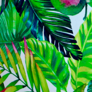 Green Tropical Leaves Handmade Lampshade