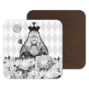 Alice in Wonderland Coasters - Grey