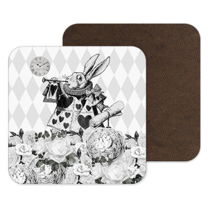 Alice in Wonderland Coasters - Grey