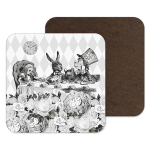 Alice in Wonderland Coasters - Grey