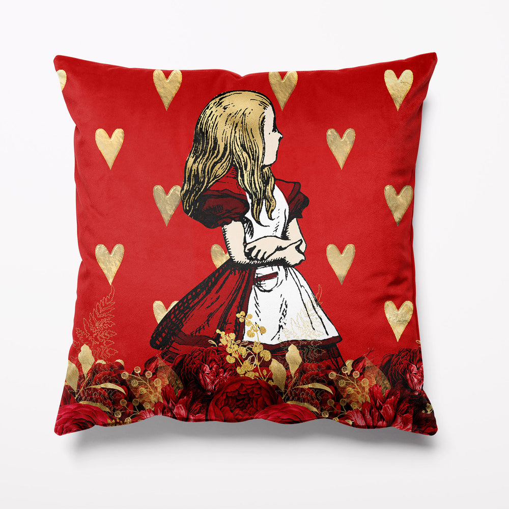 Alice in Wonderland Valenties Cushion