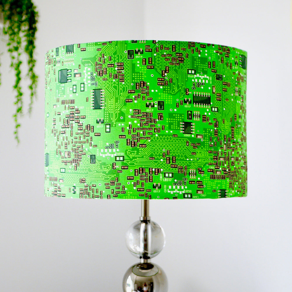 Green Circuit Board Lampshade Computer Geek Kitsch Republic