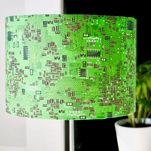 Green Circuit board lampshade, for table lamp, floor lamp or ceiling fittings