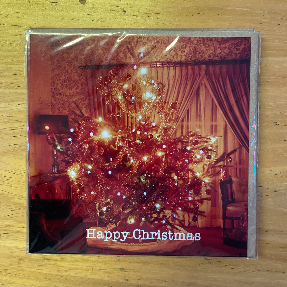 Retro Christmas Greetings Card - Christmas Tree