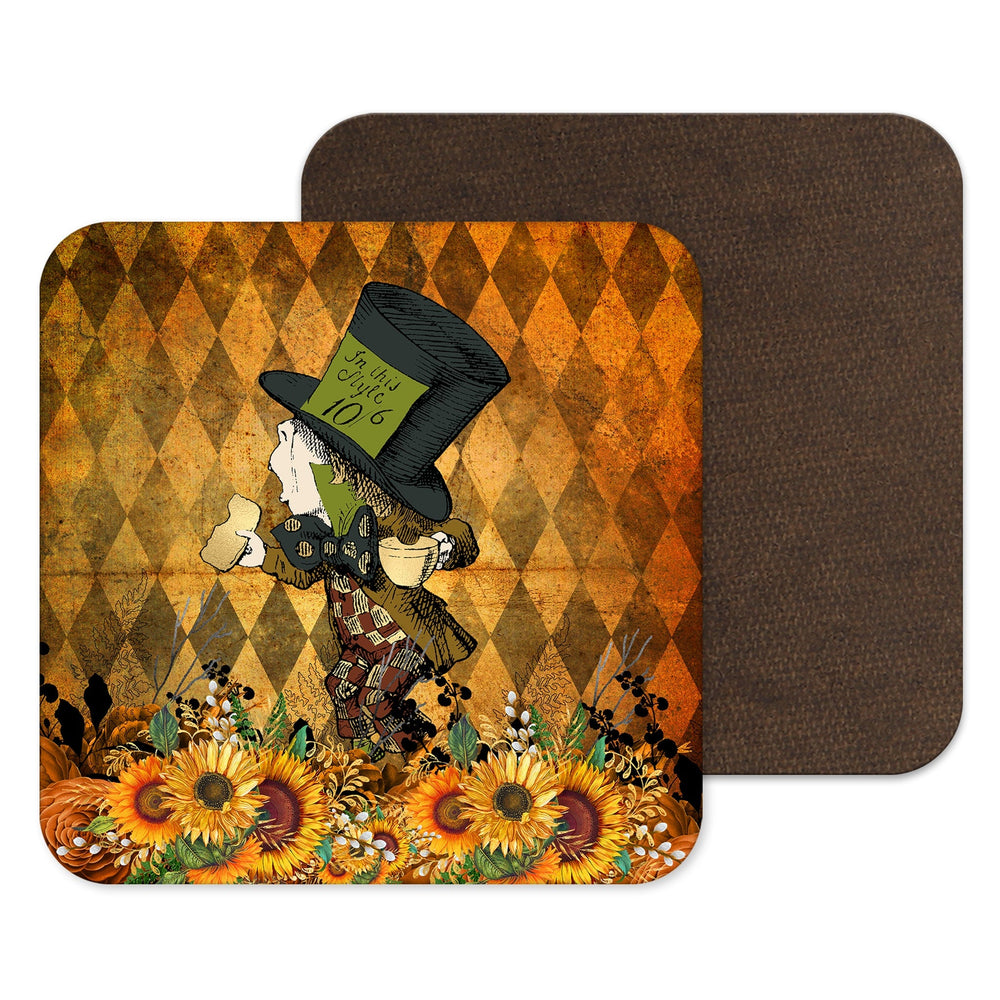 Alice in Wonderland Coaster - Autumn and Sunflowers Mad Hatter