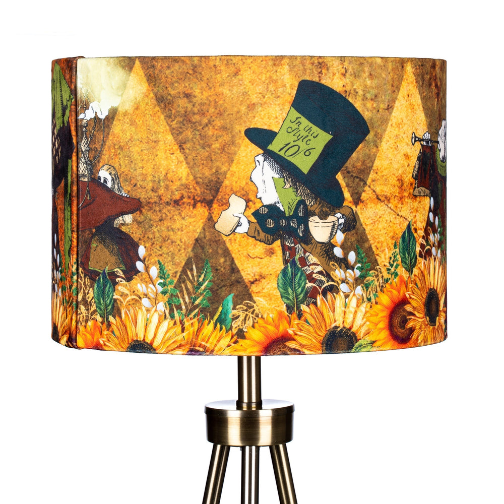 Alice in Wonderland Lampshade - Autumn Sunflowers