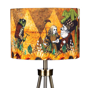 Alice in Wonderland Lampshade - Autumn Sunflowers