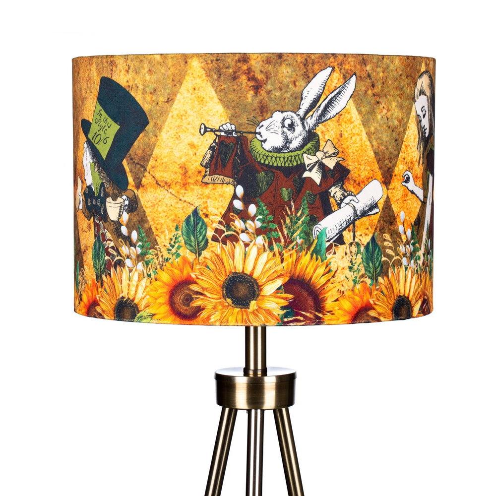 Alice in Wonderland Lampshade - Autumn Sunflowers