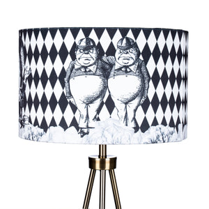 Alice in Wonderland Lampshade - With Tweedle Dum and Tweedle Dee 