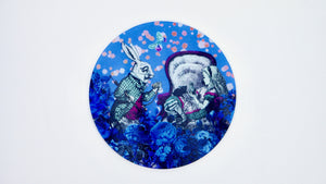 Alice in Wonderland Blue Worktop Saver - Chopping Board - Placemat - Kitsch Republic