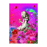 Alice in Wonderland A6 Greetings Card - Mardi Gras - Kitsch Republic
