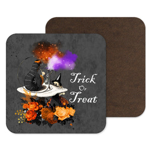 Halloween Alice in Wonderland Trick or Treat Coaster