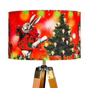 Alice in Wonderland Christmas, Alice in Wonderland Lampsahde, Christmas Lamp Shade, Lampshades