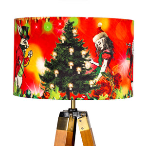 
            
                Load image into Gallery viewer, Alice in Wonderland Christmas, Alice in Wonderland Lampshade, Red Lamp Shade
            
        