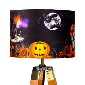 
            
                Load image into Gallery viewer, Spooky Halloween Lampshade, Halloween Interiors, Alice in Wonderland Lamp Shade
            
        