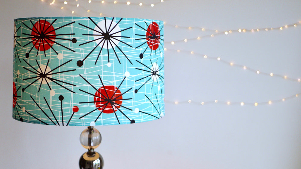 Atomic Style Retro Lampshade - For Lamp or Ceiling - Kitsch Republic