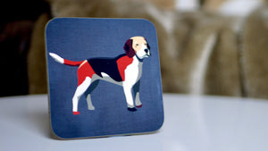 
            
                Load image into Gallery viewer, Beagle Dog Coaster - Kitsch Republic
            
        