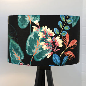 
            
                Load image into Gallery viewer, Black Floral Lampshade
            
        