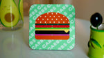 Carbs Burger Coaster - Fast Food Collection - Kitsch Republic